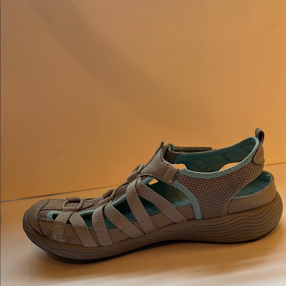 Bare Traps Womens Lakona Fabric Closed Toe Casual Sport, Multicolor~Gray & Teal - Picture 6 of 9